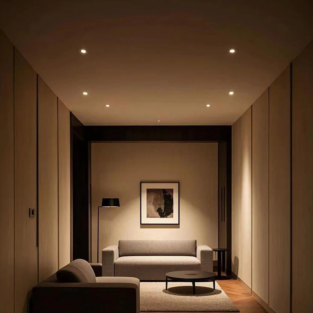 LED High-Efficiency Recessed, Ceiling Light Anti Glare Downlight,Tuya Bluetooth/ Zigbee matter Smart Lamp Lighting AC85V-260V