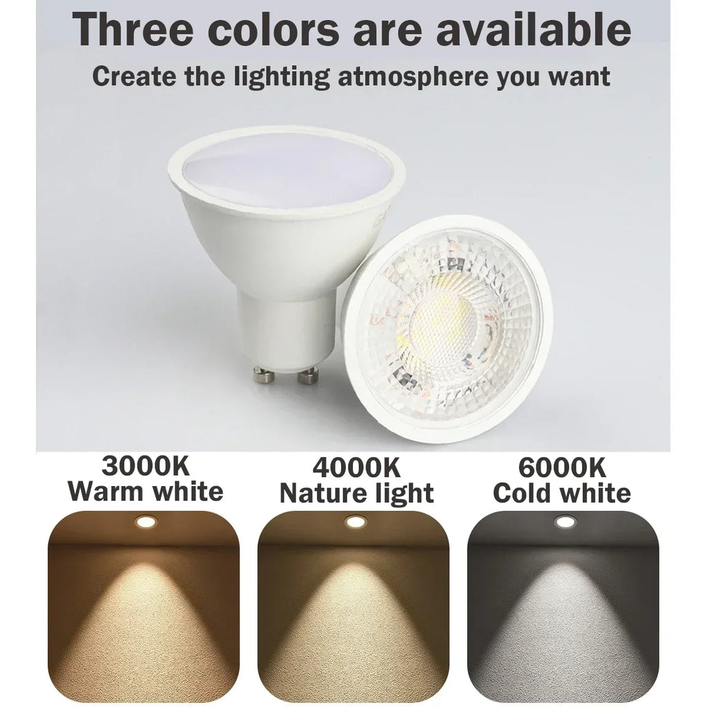 10pcs LED Spotlight GU10 Bulb 5W 6W 7W 8W 9W GU10 AC 220V 100V Replace 30W 40W 50W Halogen Lamp for Home Lighting Derection