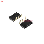 10pcs 1x/2/3/4/5/6/8/10/40 Pin Single Row Right Angle Female Pin Header 2.54mm Pitch Strip Connector Socket 3p/4p/6p/8p/20p/40p