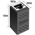 5/10/20/30pcs RJ45 coupler, suitable for Cat7/Cat6/Cat5e/Cat5 Ethernet cable extension connectors - female to female, black