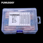 60Values 0.1R 100R 200R 1/2W 1W 2W 3W 1% Metal film resistors kit dip  300R 1K 2K 3K Resistor