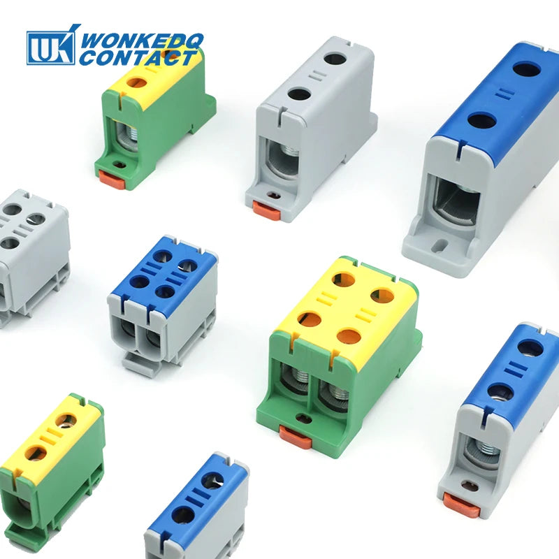 Aluminum Power Distribution Block WKL 50/95/150/240 mm² Cable Connector Din Rail Terminal Block Box WKL50/WKL95/WKL150/WKL240