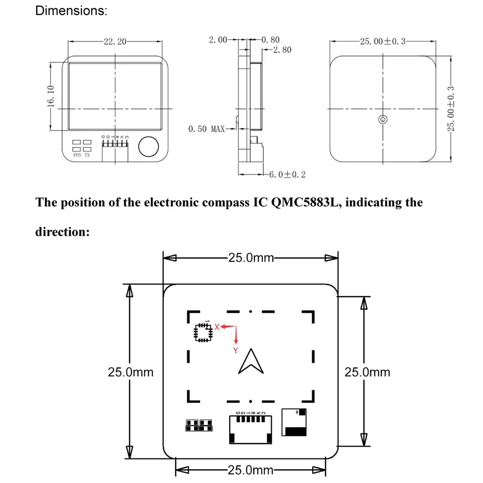 Beitian GPS Module BE-180 BE-220 BE-250 BE-280 BE-450 with Antenna M10 GNSS Ultra-low Power GNSS Receiver for Vehicle Drones