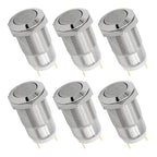 6pcs 12mm Push Button Switch Latching Momentary Self reset Waterproof Mini Electric Power Button Switch On Off 2pin 1NO 3A/250V