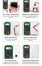 ANENG AN8205C Volt Ohm Multimetro Tester Meter With Thermocouple LCD Backlight Portable Digital Multimeter AC/DC Ammeter