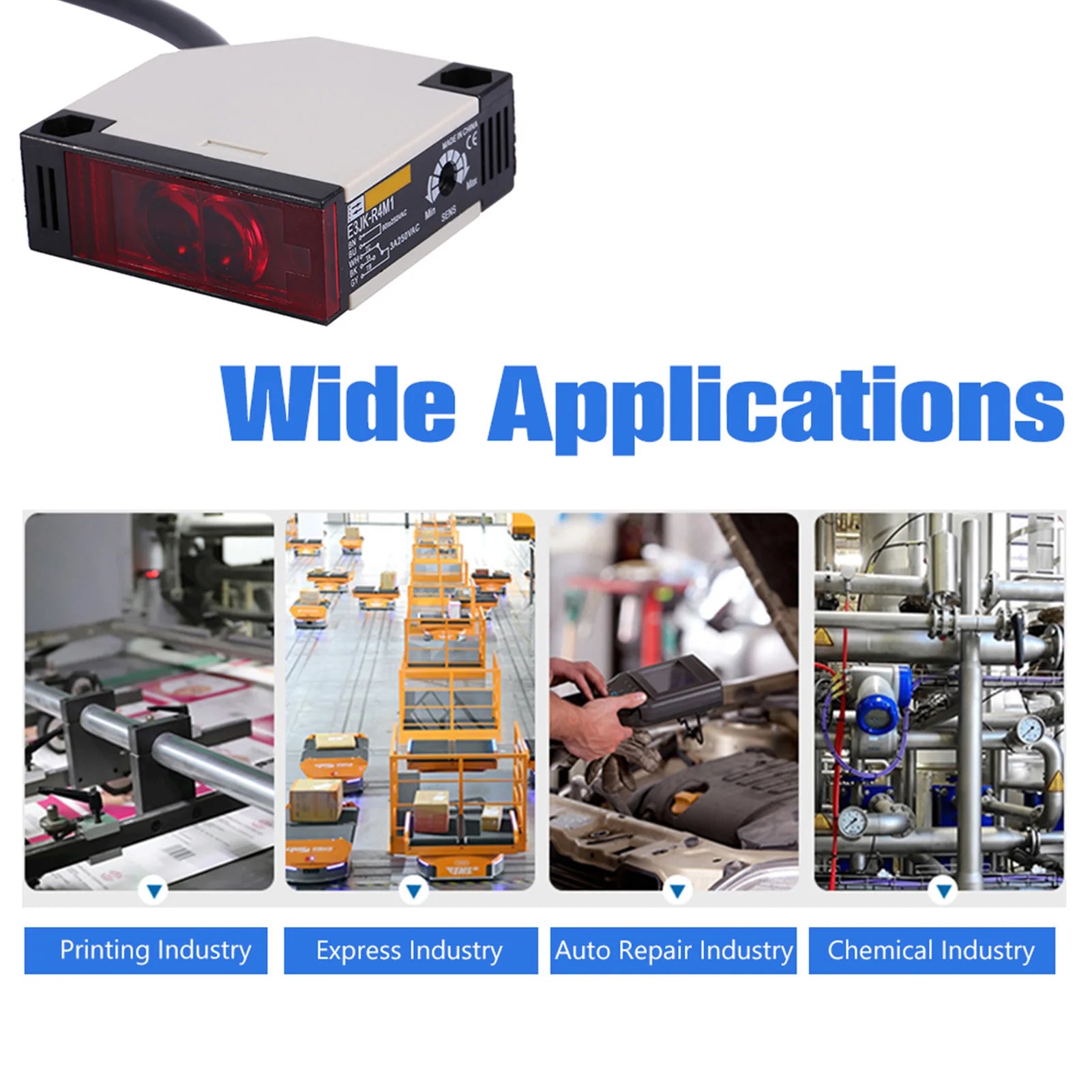 Specular Reflection Photoelectric AC 90‑250V 3A E3Jk R4M1 Sensor Switch
