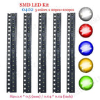 SMD LED Assorted Kit 0402 0603 0805 1206 1210 5730 5050 Purple Pink Fast flashing Warm Cool White Red Green Blue Yellow Orange