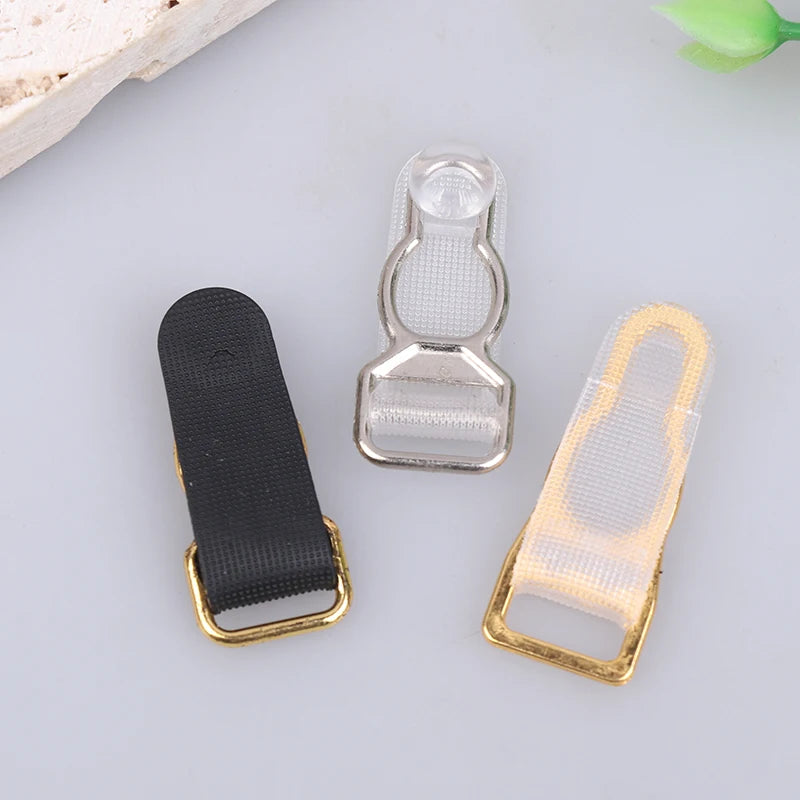 10Pcs 10/12/15/18MM Metal Adjust Buckle For Corset Leg Garter Belt Clip Hook Suspender Ends Buckles Hosiery Stocking Grips