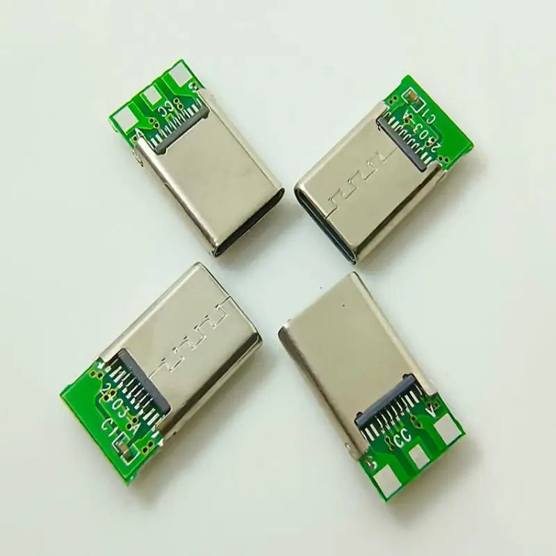 3Pin Male Connector Type C Laptop Version 2 10 Sets with 3 Solder Joints and CC Pin CTOC5 for Maker Education Kits