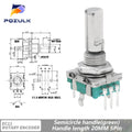 5PCS  20 Position Incremental 360 Rotary Encoder Knob Button Switch EC11 Arduino Digital Potentiometer 15/20mm Plum Half Shaft