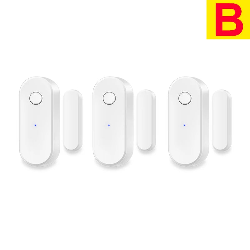 Tuya WiFi Door Sensor Window Anti-intrusion Door Open Close Burglar Security Alarm Magnetic Sensor Smart Life Alexa Google Home