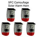PGST Solar 120dB Independent Alarm Detector PIR Infrared Motion Sensor Siren Horn Home Security Protection Outdoor Waterproof