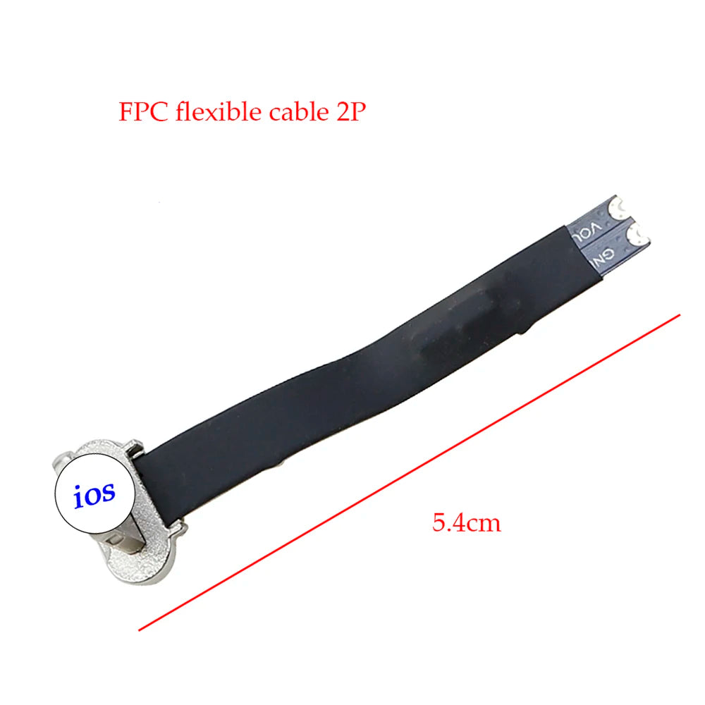 2/4/8/10PCS USB C FPC Flexible Cable 2pin 3pin R1 Type-C Wireless Charging For Android Apple Decryption Plus Welding Wire