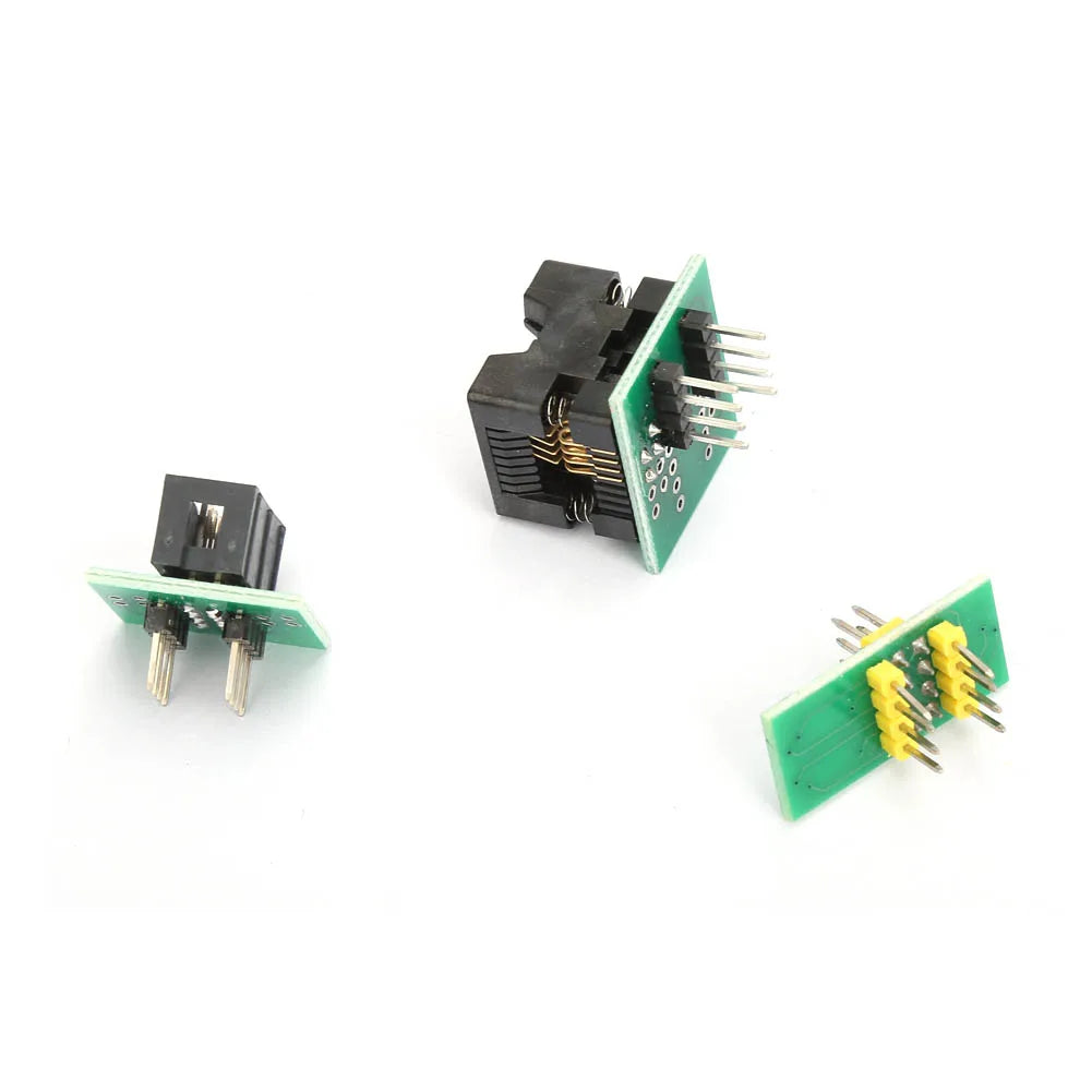 CH341A USB Programmer SOP8 Test Clip 1.8V Adapter SOP8 to DIP8 Converter Module Adapter Socket Converter Module USB Programmer