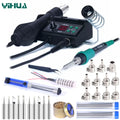 750W Soldering Station 2 IN 1 Soldering Iron Fast Heating Welding Kit LCD Hot Air Gun SMD PCB Repair Tools Mini Rework Station