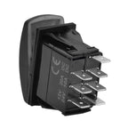 12V/24V Waterproof DPDT Momentary Rocker Switch ON-OFF-ON Arrows Winch In/Out Up/Down Toggle for Jeep, Dump Trailer, Truck, Boat