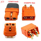 2 PCS XT60i-f Amass XT60i Series with Signal 2 + 1 High Current Gold-Plated Aviation Plug Male Female Connector XT60IE-M XT60I-F