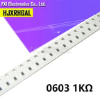 5000pcs 0603 SMD 1/8W 0 ohm ~ 10M ohm chip resistor  0 10R 100R 220R 330R 470R 1K 4.7K 10K 47K 100K 0 10 100 330 470 ohm 5%