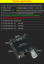 XINYI Sini Audio C50L/C100L Stereo Bluetooth Digital Power Amplifier Board 50W Dual Channel 360 Degree Stepless Tuning AMPModule