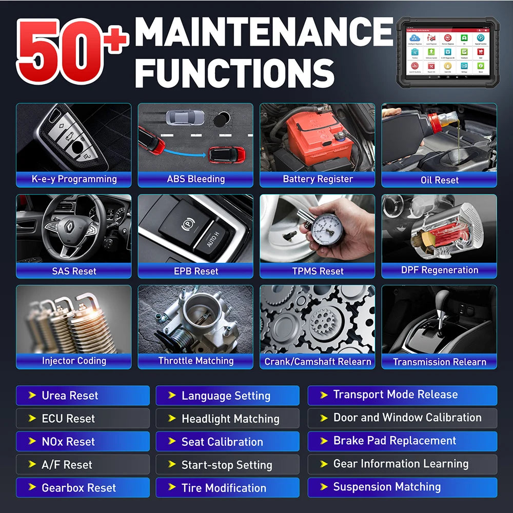 LAUNCH X431 PRO3S+ ELITE Car Diagnostic Tools J2534 Program Topology Map ECU Coding Auto OBD OBD2 Scanner CANFD/DoIP/FCA