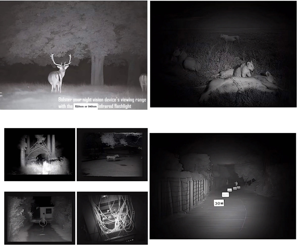 Manta Ray S9 IR Flashlight  850nm|940nm SFH Chip High Power 5w Night Vision Torch Waterproof for Security Light