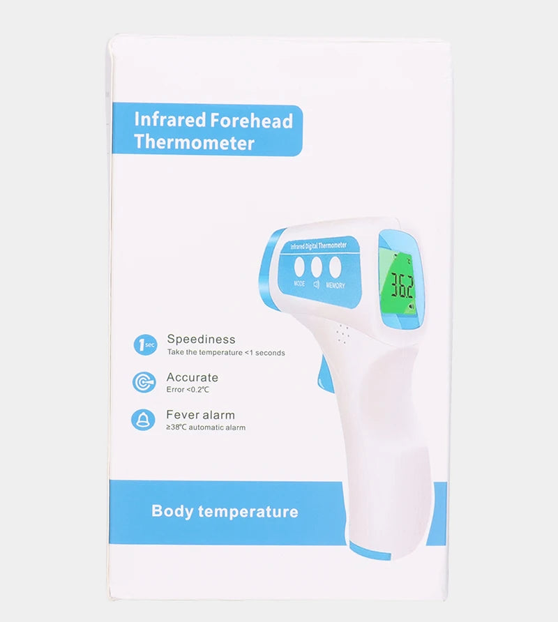 Multifunction Thermometer Three-color Backlit Display Forehead Thermometer Digital Display Infrared Alarm Human Body Thermometer