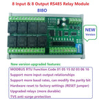 DC12V 1-12Ch Digital Switch DiDo Multifunction RS485 PLC IO Expanding Board Standard Modbus RTU Relay Module