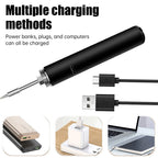Wireless 5V Soldering Iron Set 18350 Lithium Battery USB Charging DIY Repair Tool Manual Radio Adjustable Temperature