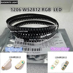 1206 WS2812 Side RGB SMD LED Built-in IC,Water Clear/Diffused,1204 5V Full Color Lamp Beads 3.2*1.0MM