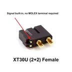 Original Amass XT30(2+2)-F XT30PB(2+2)-M Male Female Gold Plated Plug with Signal Pin XT30U Connector for RC Drone Aircraft Car