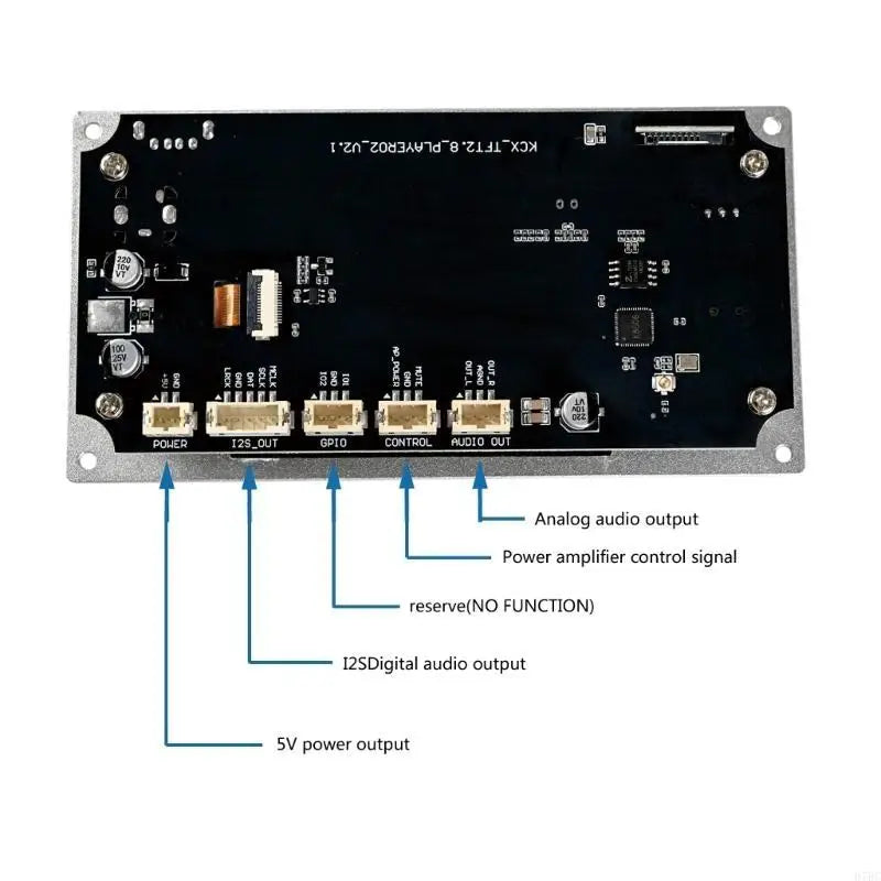 H7BC 2.8inch TFT Color LCD Lossless MP3 Decoders Board Bluetooth-compatible Stereo Sound Decoding USB For Car Amplifiers