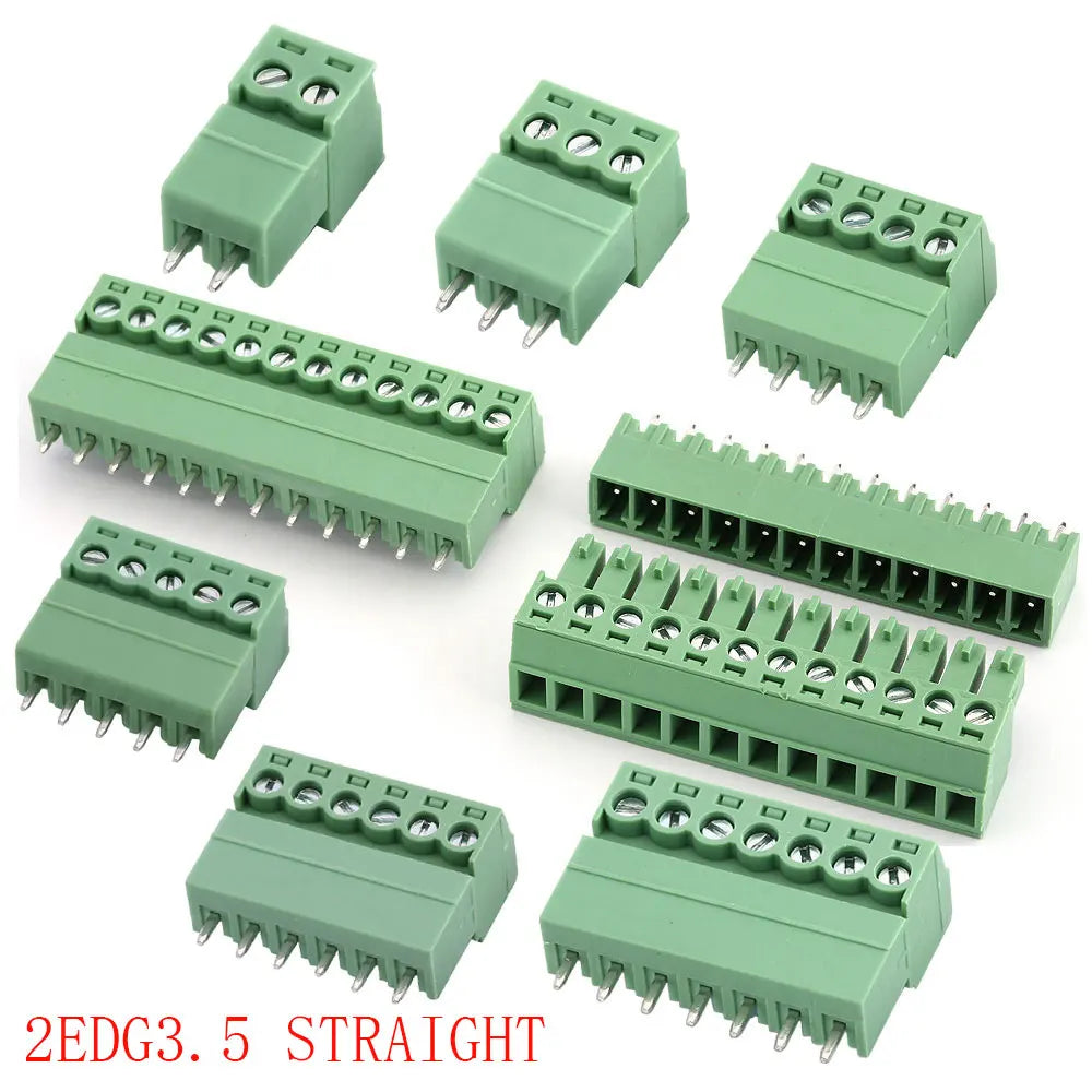 KF2EDG 3.5mm Pitch PCB Screw Terminal Block 2P 3 4 5 6 7 8 9 10 11 12 13~16Pin Male Plug Female Socket Pin Header Wire Connector