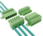 10pairs Aerial Butt Welding 2EDGRK 15EDGRK-3.81 3.5mm 2-24P Plugin Male Pin+Female Socket 28-16AWG Wire Screw Terminal Block