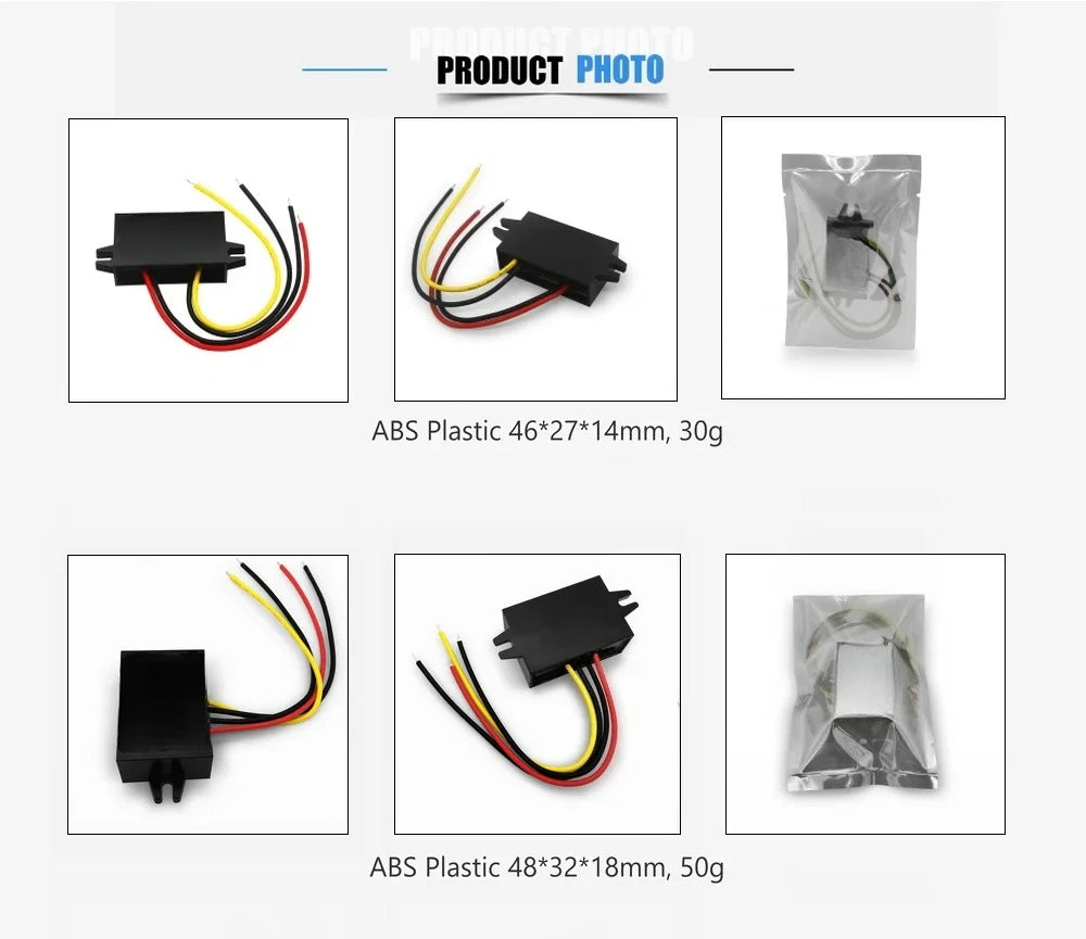 Waterproof Step-down Converter 12 24V 36V 48V 60V 72V 80V 85V to 12V 1A 2A 3A 5A Volt Regulator DC to DC Mini Buck Converter