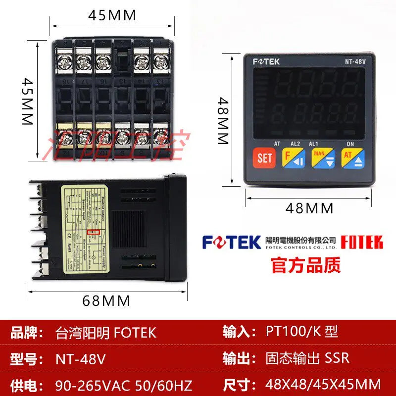 FOTEK NT-20R NT-20V NT-20L NT-96RE NT-96VE NT-96LE NT-48R-RS NT-48V-RS NT-48L-RS NT-21R Temperature Controller