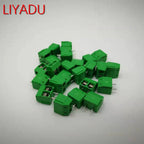 100PCS KF301-2P 3p Splicing, screw type PCB spacing 5.0 connector terminals, terminal KF301 Red, blue, green, black