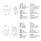 10Pcs Screw terminal type PCB KF128-2.54/3.5/3.81/5.0/5.08/7.5 mm  PCB Mini Screw Terminal Blocks for Wires2 p3p copper