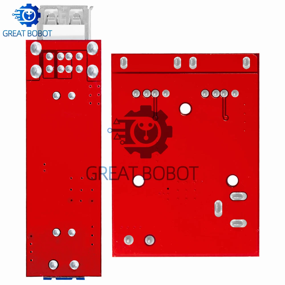 BS LM2596 DC-DC Buck Converter Module - 6V-40V Input to Dual USB 5V/3A Output for Automotive Use