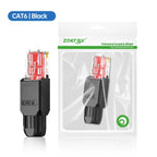 2PCS RJ45 CAT6A CAT6 Connector, ZoeRax Tool Free Ethernet Termination Plugs, 23AWG to 26AWG Cable Internet Plug Toolless