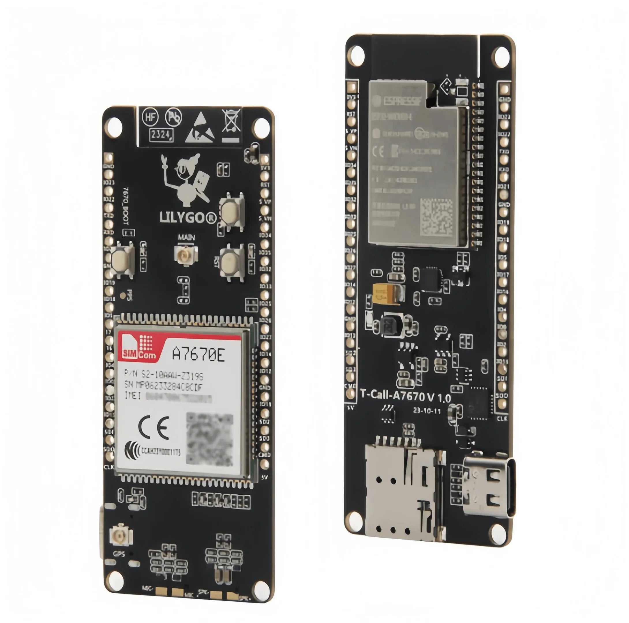 LILYGO® T-Call A7670 4G 2G ESP32 Development Board A7670E LTE GSM Module
