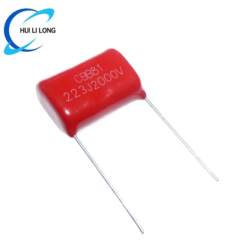 10pcs Metallized Polypropylene Film Capacitor  CBB81  2000V 103J/153J/183J/223J /333J 2KV 103 153  183 223 333 Pitch  20mm