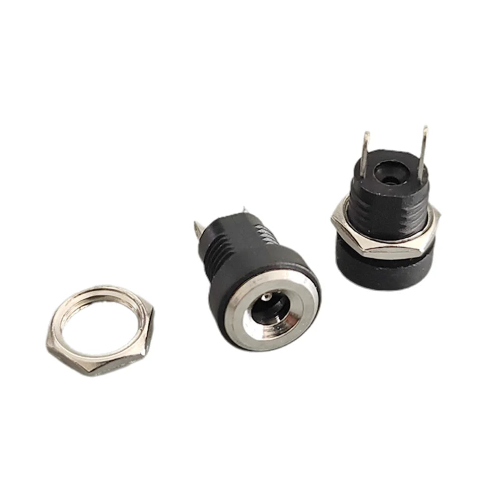 5/10pcs DC-022B 5.5x2.1mm 5.5*2.5mm DC Power Female Socket DC022B 3.5x1.3mm DC 2Pin Jack Hole Panel Mount Connector Adapter