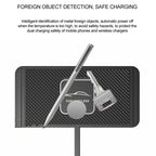 Wireless Charger Car Silicone Pad Stand For iPhone 17 16 14 13 12 Xiaomi Samsung Huawei Mobile Phone Fast Car Wireless Charging
