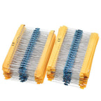 600pcs 1% Resistor Set Resistance 1/4W Metal Film Resistors Kit 10Ohm ~1M Ohm 30Values Electronic Components Kit
