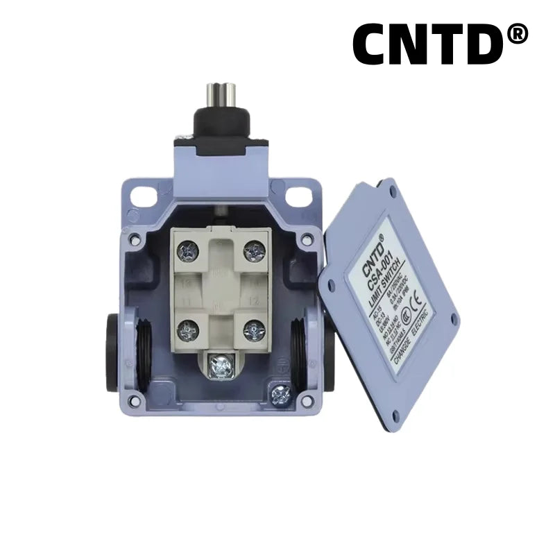 Limit Switch CNTD CSA‑001 Plunger Actuator IP66 10A 250VAC 1NO1NC Metal Housing Travel Switch for Industrial Automation Machine
