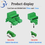 1Sets 2EDG-UKR-5.08mm Cable Butt Joint 35mm Rail Type Terminal Block Screw Plug-in Wire Connector Solderless Butt Joint 2P-24P
