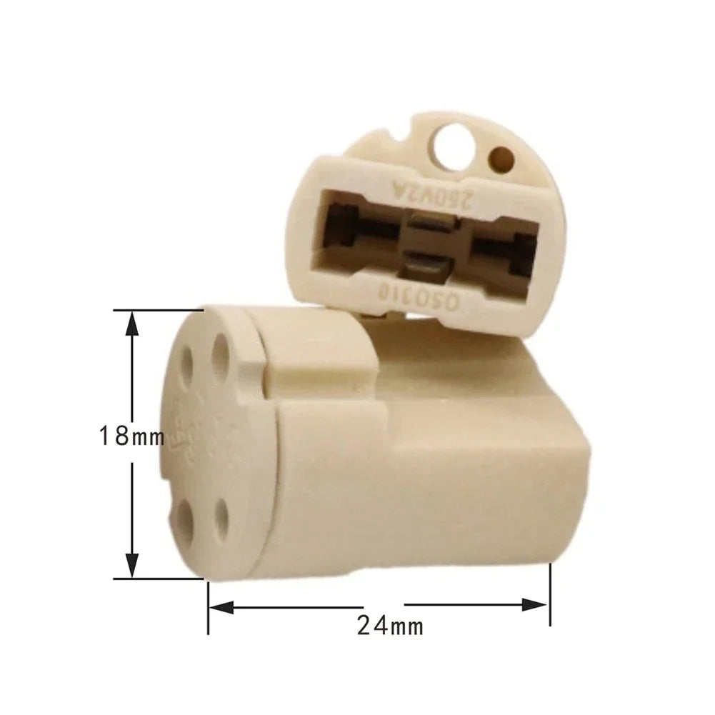 10Pcs G9 Lamp Holder Base Including Cable For Halogen Lamp And LED 250V 2A 500W G9 Ceramic Lamp Holder Lighting Accessories