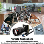 Global Shutter USB3.0 Camera 2.3MP 120FPS Plug And Play M12 Varifocal Lens 10X Zoom Video Camera for Machine Vision Live Stream