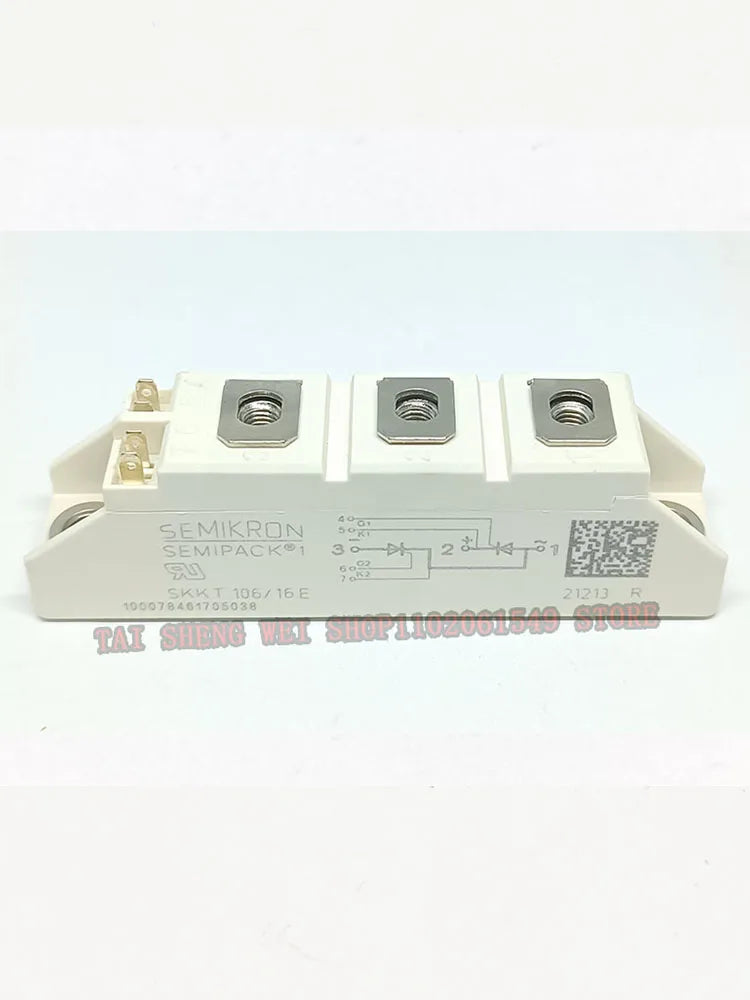 1PCS Brand New SKKT106/16E Module 106A 1600V IGBT 1.6KV SKKT 106/16E SKKT106-16E SKKT106 Silicon Control Module New Original