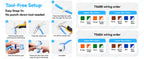 Denswire CAT6/CAT6A UTP RJ45 Keystone Jack Unshielded Ethernet Network Module Keystone Coupler 50μ Gold Contacts Dustproof Cover